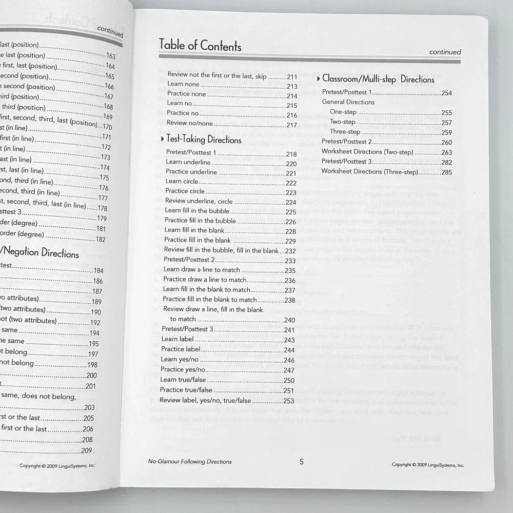 No-Glamour‎ Following Directions Flahive Lanza Teaching Parent Resource Book K–3